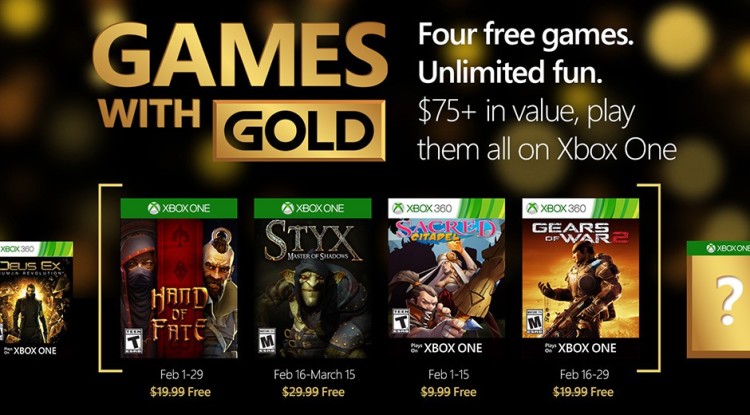 Games with Gold febbraio 2016