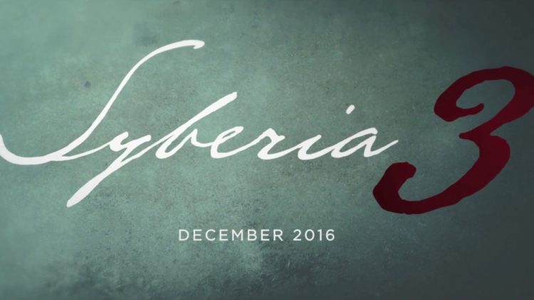 Syberia 3 Microïds