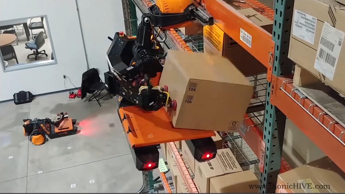Robot Pacchi Questi robot autonomi da magazzino si arrampicano sugli scaffali e ...