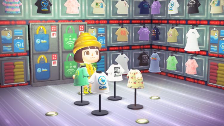Tour del negozio di abbigliamento UNIQLO in Animal Crossing: New Horizons