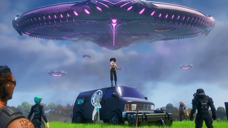 L'UFO gigante di Fortnite ora ospita un dungeon di bottino a bassa gravità