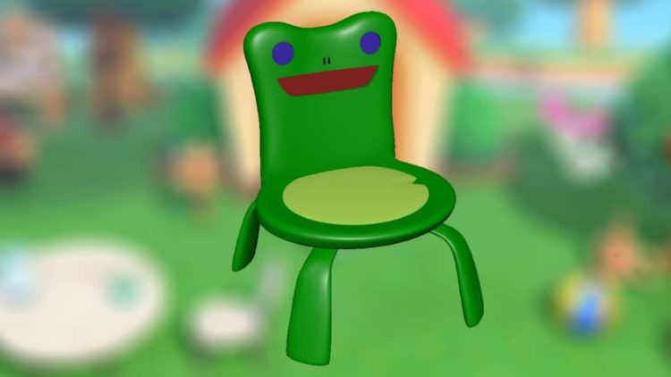 Un fan di Animal Crossing ricrea la famosa sedia a forma di rana in realistico HD