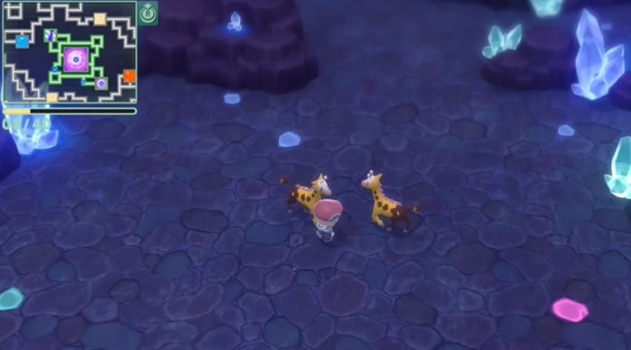 Due Girafarig girano intorno a un giocatore di Pokémon Diamante Lucente e Perla Lucente in questo curioso video