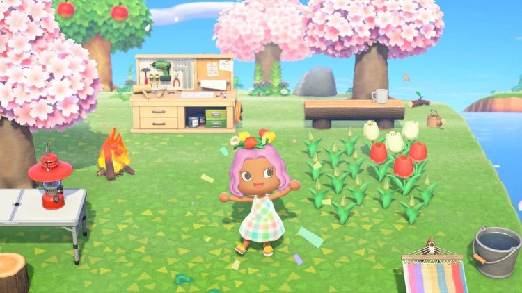Animal Crossing: New Horizons crea una spettacolare piscina galleggiante