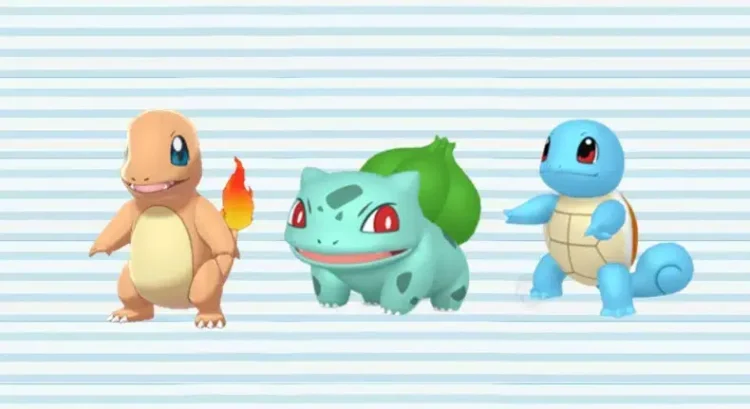 Charmander, Squirtle e Bulbasaur sono progettati con un look completamente diverso