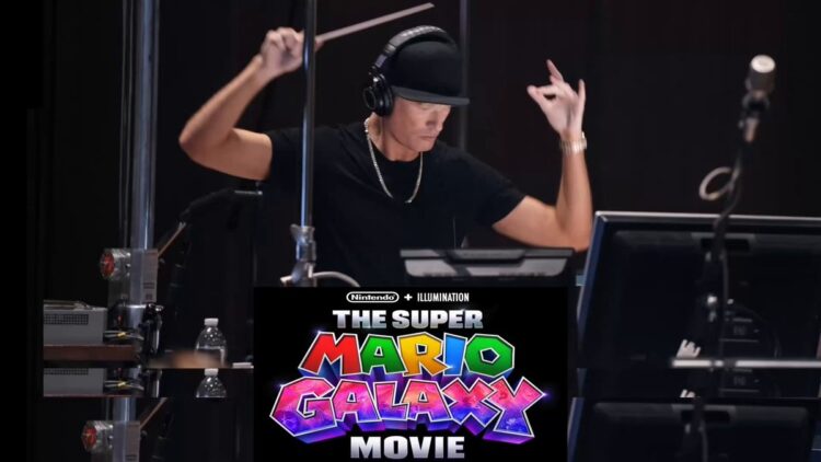 Brian Tyler ha composto la colonna sonora di «Super Mario Galaxy: Il film» dall’ospedale; afferma che contiene oltre 300 riferimenti e ulteriori dettagli