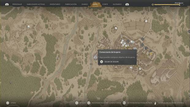 The Blood of Dawnwalker - Comerciantes de Brujera, ubicacin del Comerciante de prodigios
