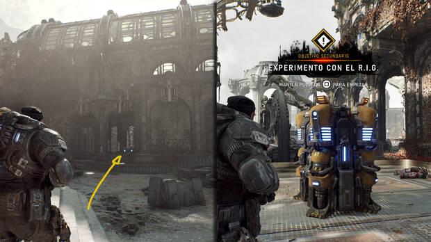 Gears of War: E-Day - Dove trovare nell'Atto 4 l'obiettivo secondario Esperimento con il R.I.G.