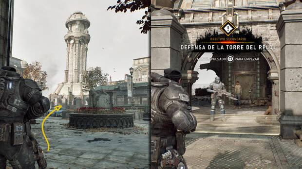 Gears of War: E-Day - Dove trovare nell'Atto 4 l'obiettivo secondario Difesa della torre dell'orologio