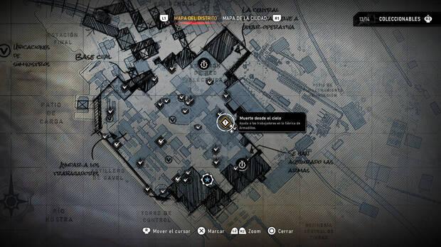 Gears of War: E-Day - Posizione sulla mappa dell'obiettivo secondario Morte dal cielo dell'Atto 4