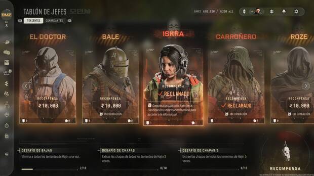 Recompensas e informacin de cada jefe del modo DMZ de Call of Duty Modern Warfare 4