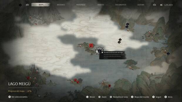 Phantom Blade Zero - Aclito Guhe, posizione dello spaventapasseri nel Lago Meigu